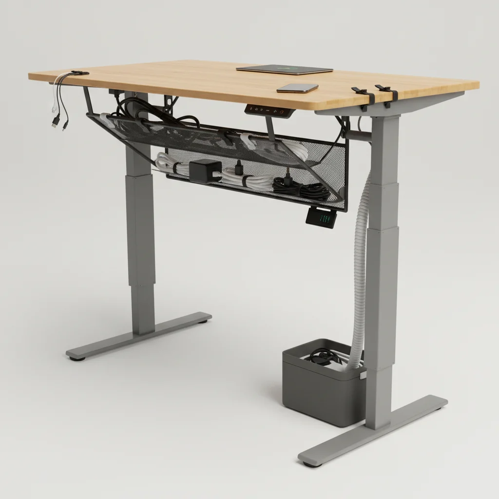 standing desk cable management